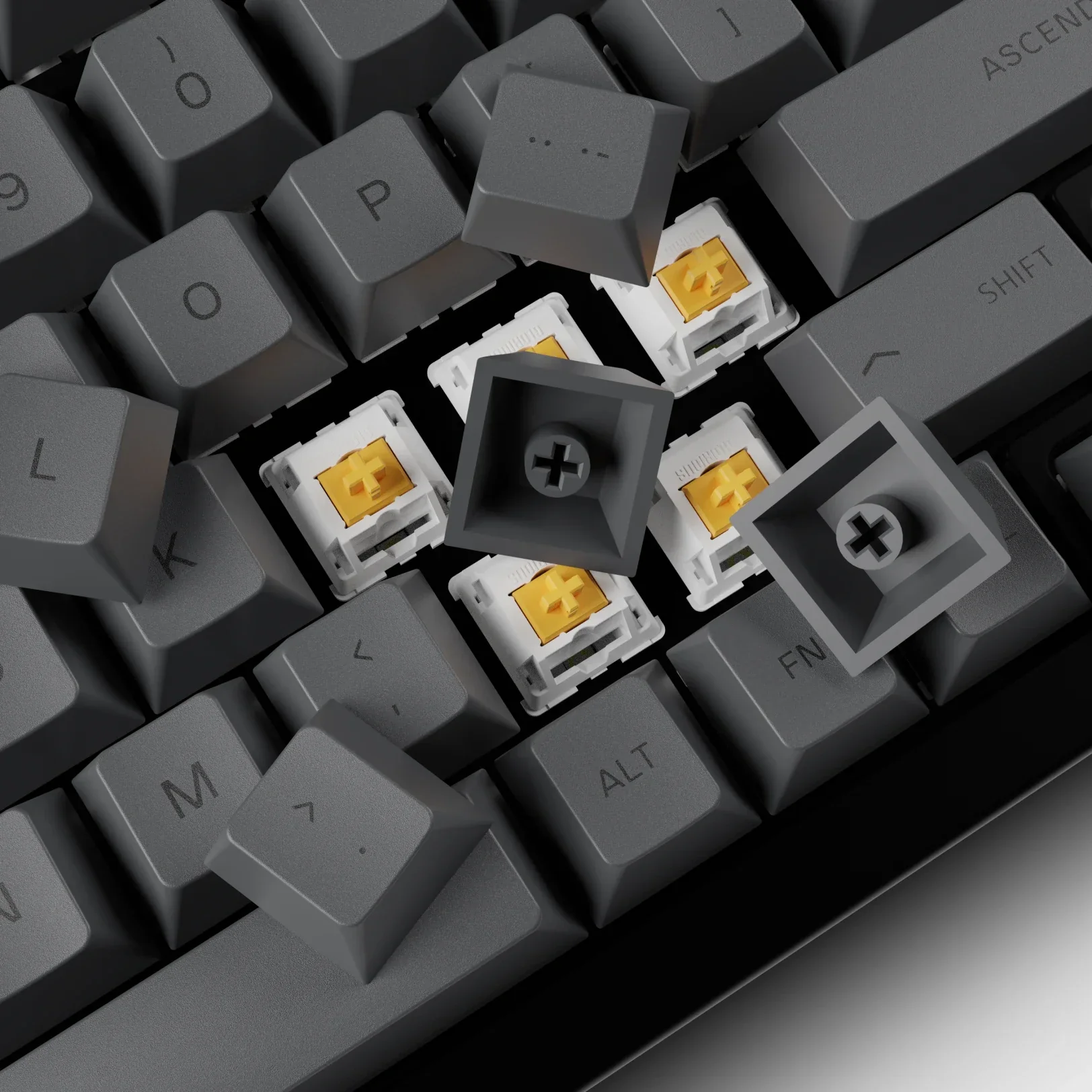 GPBT Black Ash V1 Dye Sublimated Keycaps - Image 4