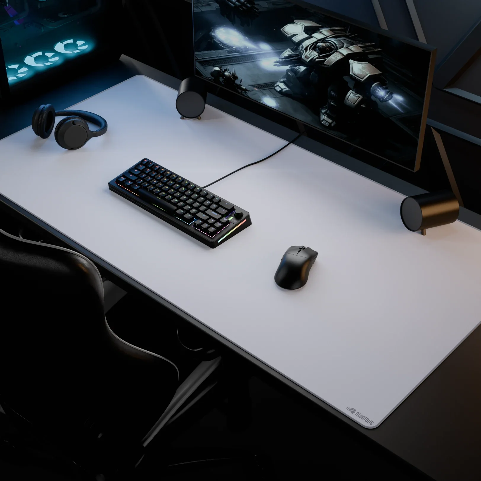 GMP 2 White Stitched Cloth Gaming Mouse Pad - Image 11