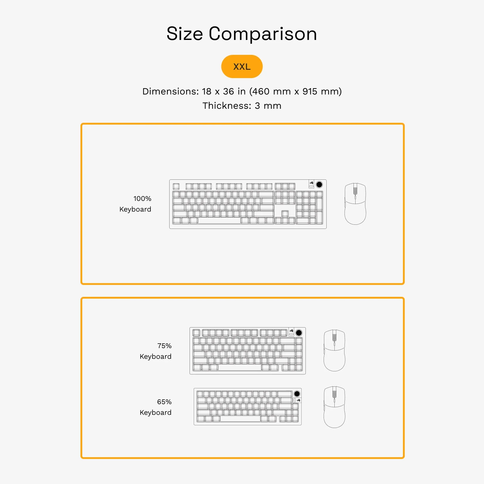 GMP 2 White Stitched Cloth Gaming Mouse Pad - Image 7