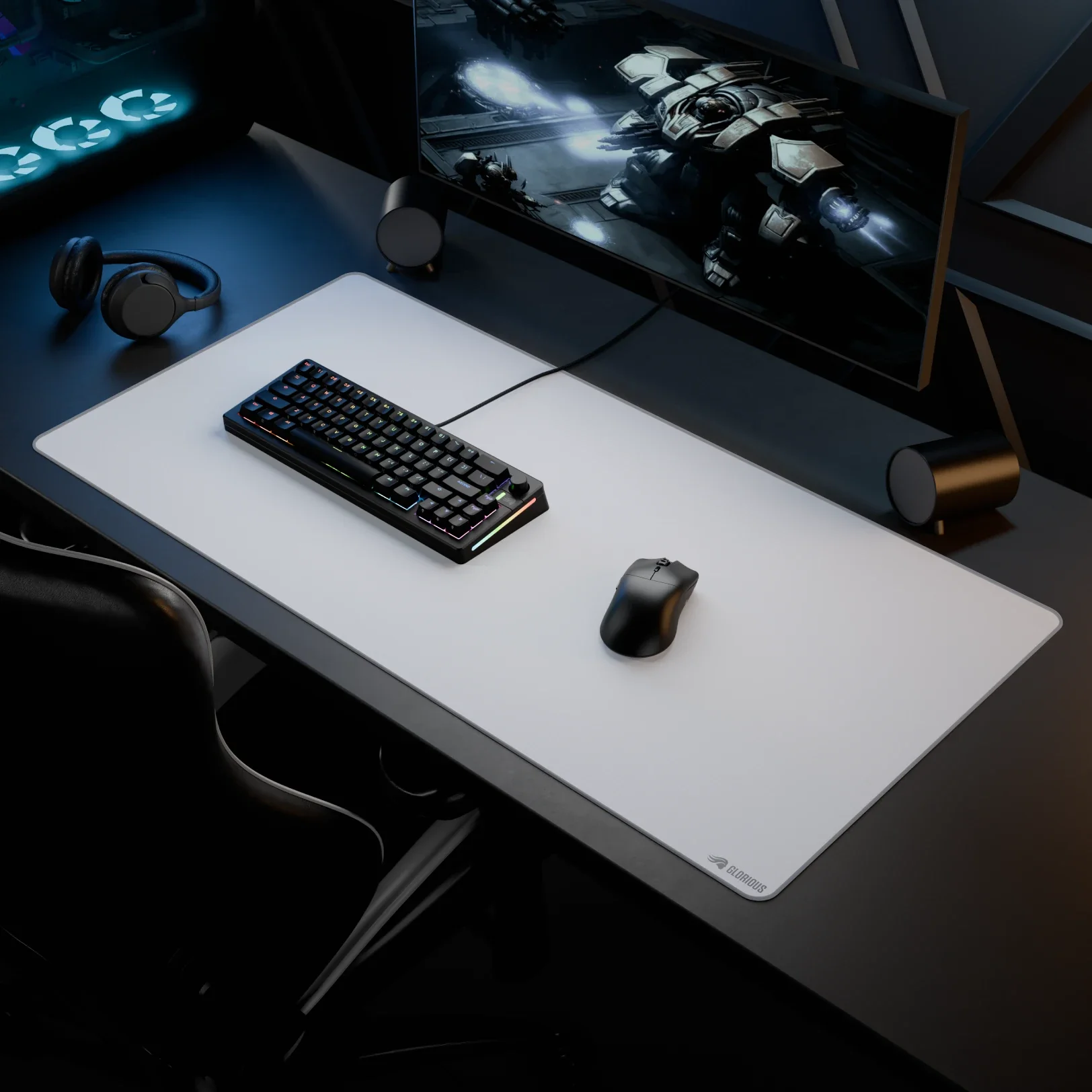 GMP 2 White Stitched Cloth Gaming Mouse Pad - Image 8