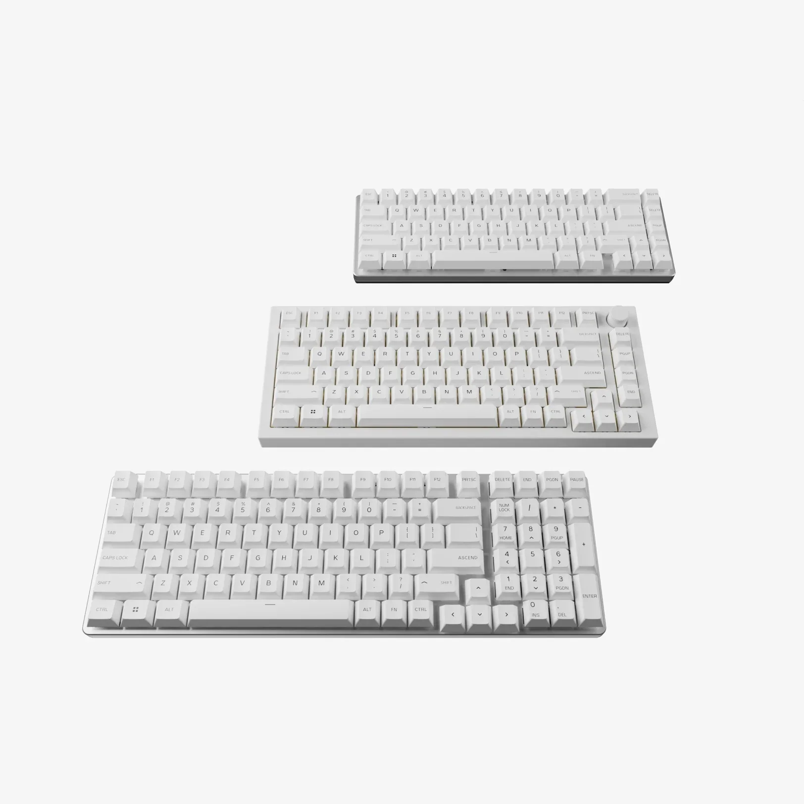 GPBT Arctic White Dye Sublimated Keycaps - Image 4