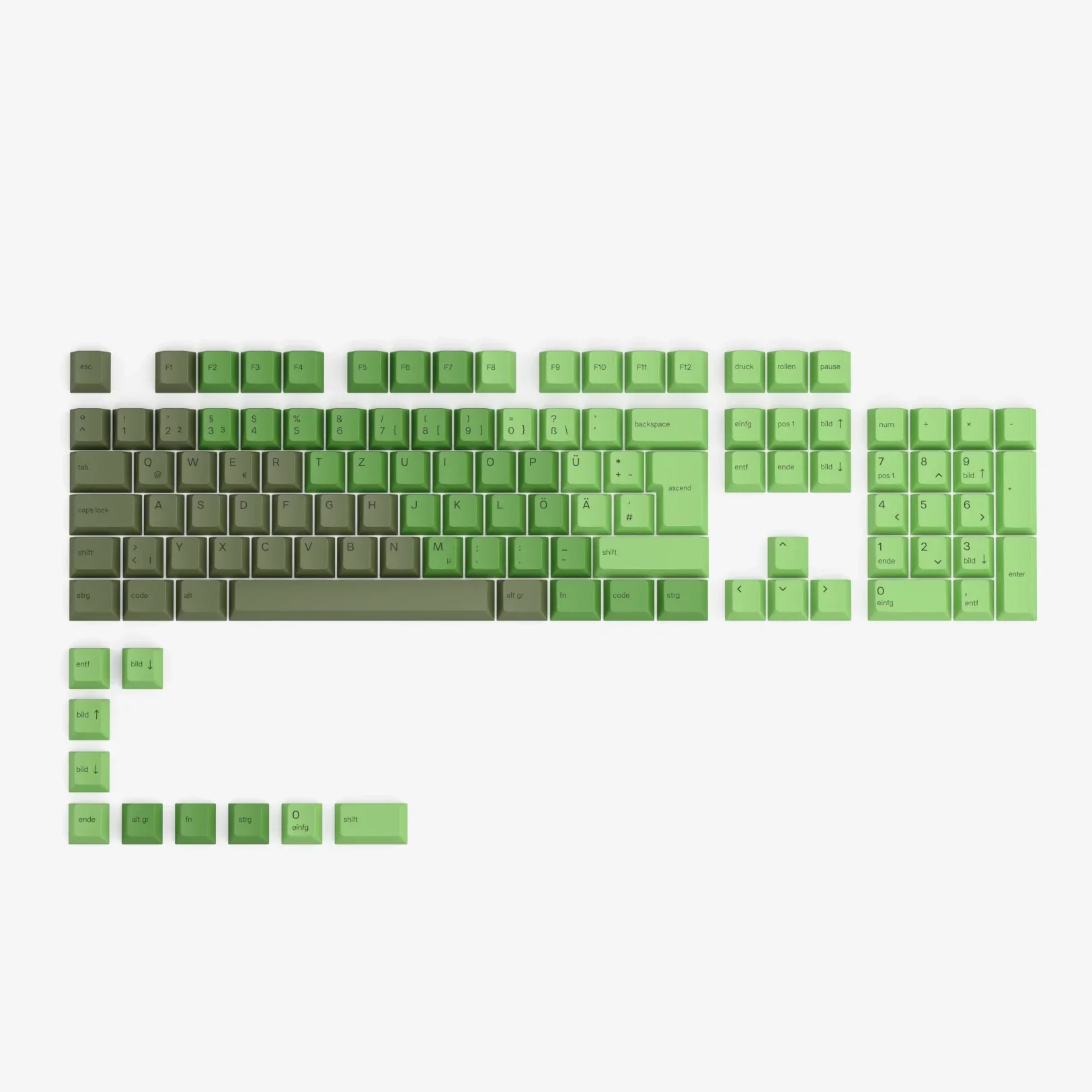 GPBT Olive Dye Sublimated Keycaps - Image 7