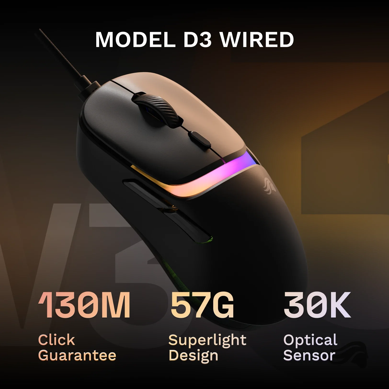 Model D3 Wired Mouse - Image 6